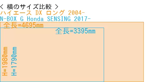 #ハイエース DX ロング 2004- + N-BOX G Honda SENSING 2017-